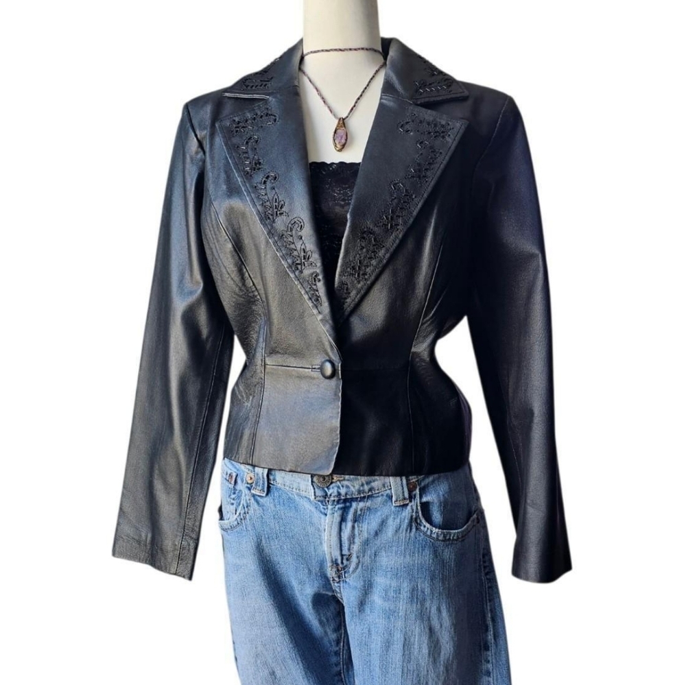 Women's Black Leather Jacket